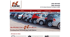 Desktop Screenshot of e-zcarcredit.com
